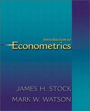 Cover of: Introduction to Econometrics (The Addison-Wesley Series in Economics) by James H. Stock, Mark W. Watson