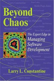 Cover of: Beyond Chaos: The Expert Edge in Managing Software Development
