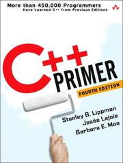 Cover of: C++ primer by Stanley B. Lippman
