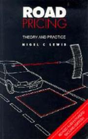 Cover of: Road pricing by Nigel C. Lewis