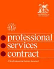 Cover of: The professional services contract: a new engineering contract document