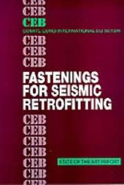 Cover of: Fastenings for Seismic Retrofitting: State of Art Report