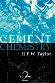 Cement chemistry by Harry Francis West Taylor