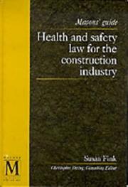 Cover of: Health and Safety Law for the Construction Industry