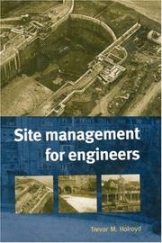 Cover of: Site Management for Engineers