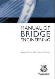Cover of: The Manual of Bridge Engineering by M. J. Ryall, G.A.R. Parke, J.E. Harding