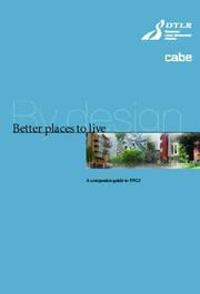 Cover of: Better Places to Live