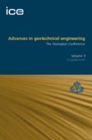 Advances in geotechnical engineering by Conference on advances in geotechnical engineering (2004 London)