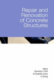 Cover of: Repair and Renovation of Concrete Structures by 