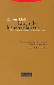Cover of: Libro de los correlativos: Liber correlativorum innatorum