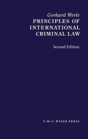Cover of: Principles of international criminal law