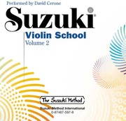 Cover of: David Cerone Performs Suzuki Violin School (Volume 2) by Shinichi Suzuki