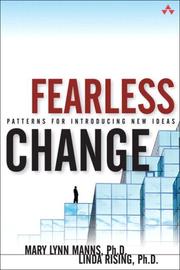 Cover of: Fearless Change by Mary Lynn Manns, Linda Rising