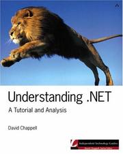 Cover of: Understanding .NET: A Tutorial and Analysis (Independent Technology Guides)
