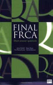 Cover of: Final FRCA: Short Answer Questions