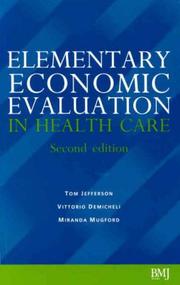 Cover of: Elementary Economic Evaluation in Health Care