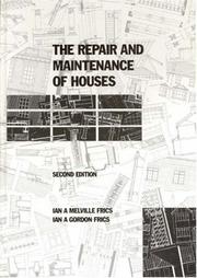 Cover of: The Repair and Maintenance of Houses, Second Edition