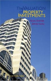 Cover of: The Valuation of Property Investments