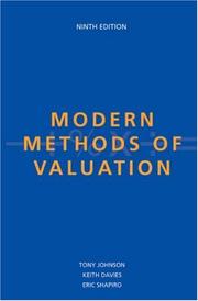 Cover of: Modern Methods of Valuation, Tenth Edition by Tony Johnson, Keith Davies, Eric Shapiro, Tony Johnson, Keith Davies, Eric Shapiro