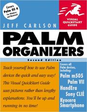 Cover of: Palm organizers | Jeff Carlson