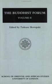 Cover of: The Buddhist Forum | T. Skorupski