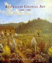 Cover of: Australian colonial art, 1800-1900