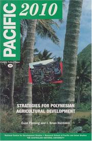 Cover of: Strategies for Polynesian Agricultural Development (Pacific policy paper) by Euan Fleming, Brain J. Hardaker