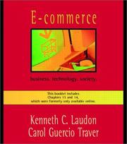 Cover of: E-commerce by Kenneth C. Laudon, Carol Guercio Traver, Carol G. Traver
