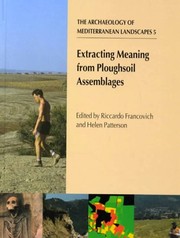 Cover of: Extracting meaning from ploughsoil assemblages