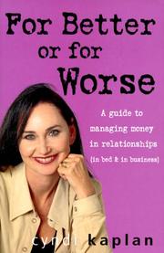 Cover of: For Better or for Worse | Cyndi Kaplan