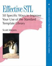 Cover of: Effective STL: 50 Specific Ways to Improve Your Use of the Standard Template Library (Addison-Wesley Professional Computing Series)