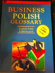 Cover of: Business glossary: English-Polish, Polish-English