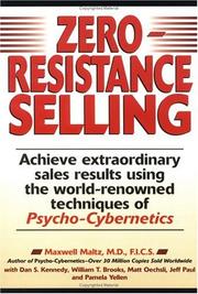 Cover of: Zero Resistance Selling by Maxwell Maltz