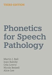 Cover of: Phonetics for Speech Pathology