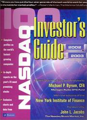 Cover of: NASDAQ-100 Investor's Guide 2002-2003 (Nasdaq 100 Investor's Guide) by Michael P. Byrum