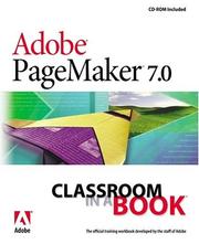 Cover of: Adobe PageMaker 7.0 Classroom in a Book by Adobe Systems Inc.