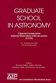 Front cover of Graduate school in astronomy by Unknown
