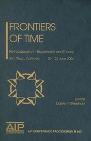 Cover of: Frontiers of Time by Daniel P. Sheehan