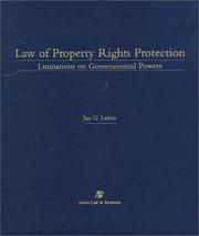 Cover of: Law of property rights protection: limitations on governmental powers
