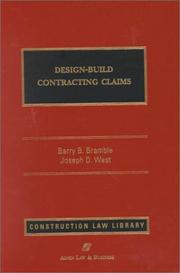 Cover of: Design-build contracting claims