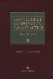 Cover of: Connecticut corporation law & practice by Marilyn J. Ward Ford