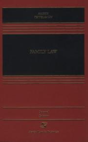 Cover of: Family Law (Casebook)