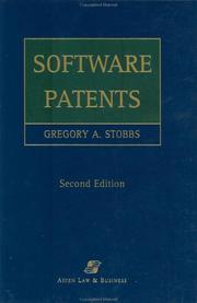 Cover of: Software patents by Gregory A. Stobbs