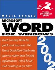 Cover of: Word 2002 for Windows