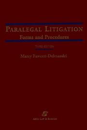 Paralegal Litigation by Marcy Fawcett-Delesandri