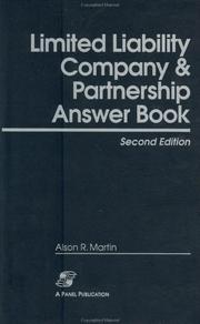 Limited liability company & partnership answer book by Alson R. Martin