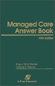 Cover of: Managed care answer book