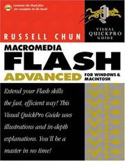 Cover of: Macromedia Flash MX 2004 advanced for Windows and Macintosh by Russell Chun