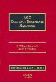 Cover of: AGC contract documents handbook | 