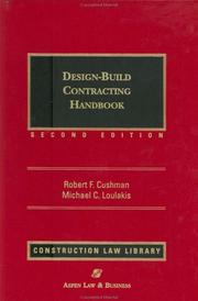 Cover of: Design-build contracting handbook